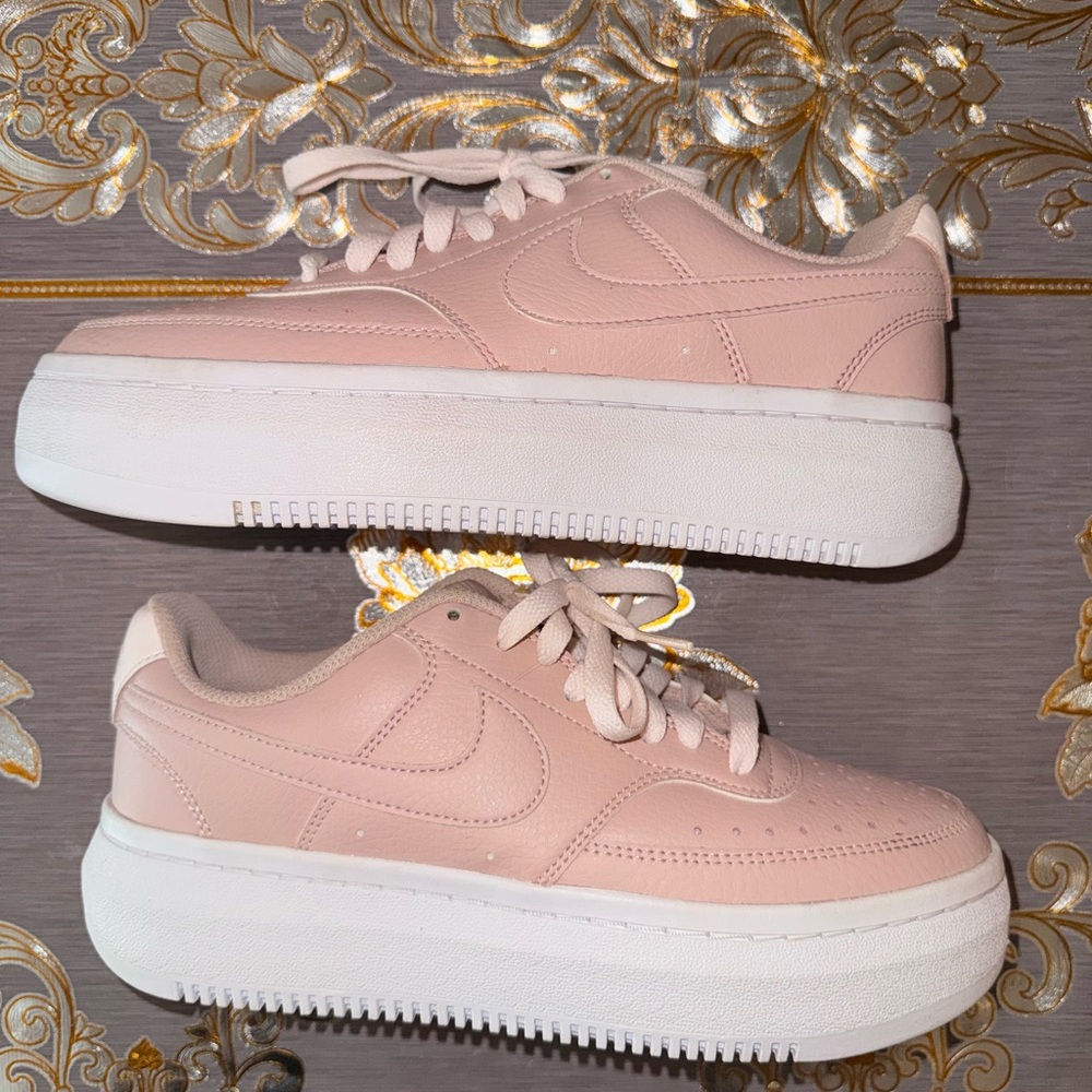 Nike Women's Light Pink Platform Sneakers